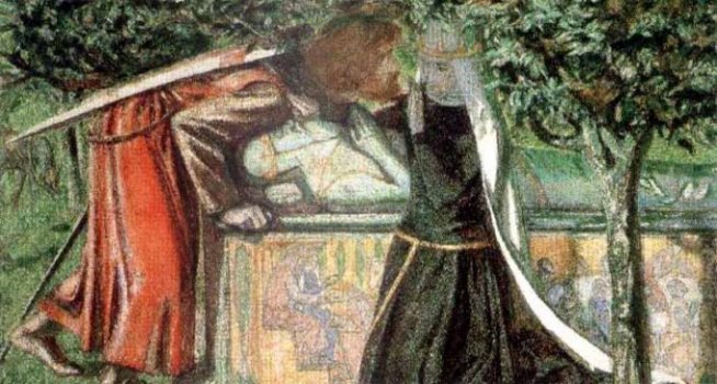 Lancillotto e Ginevra alla tomba di Artù