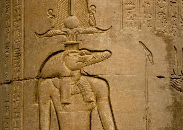 Antico dio egizio Sobek