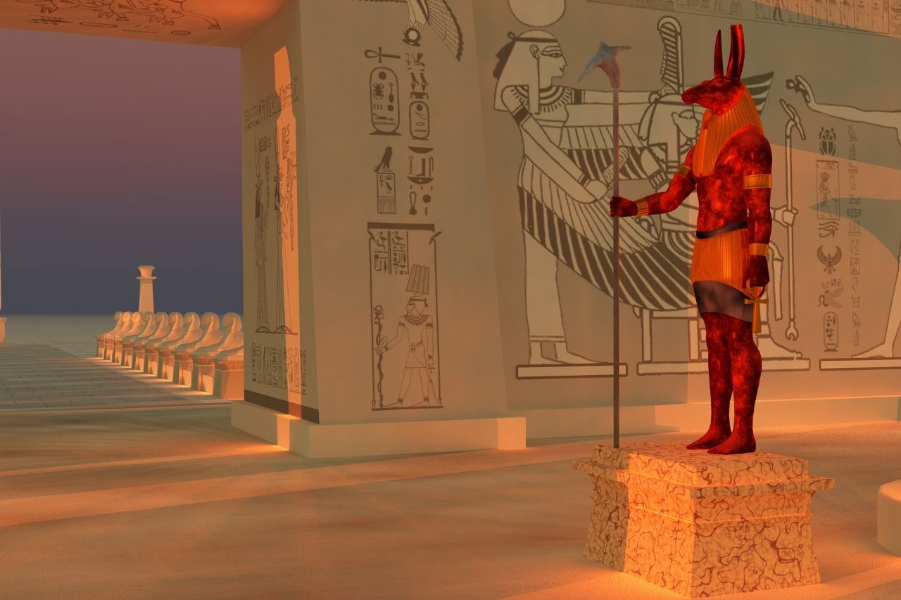 Progetto di come sarebbe potuto apparire il tempio di Seth