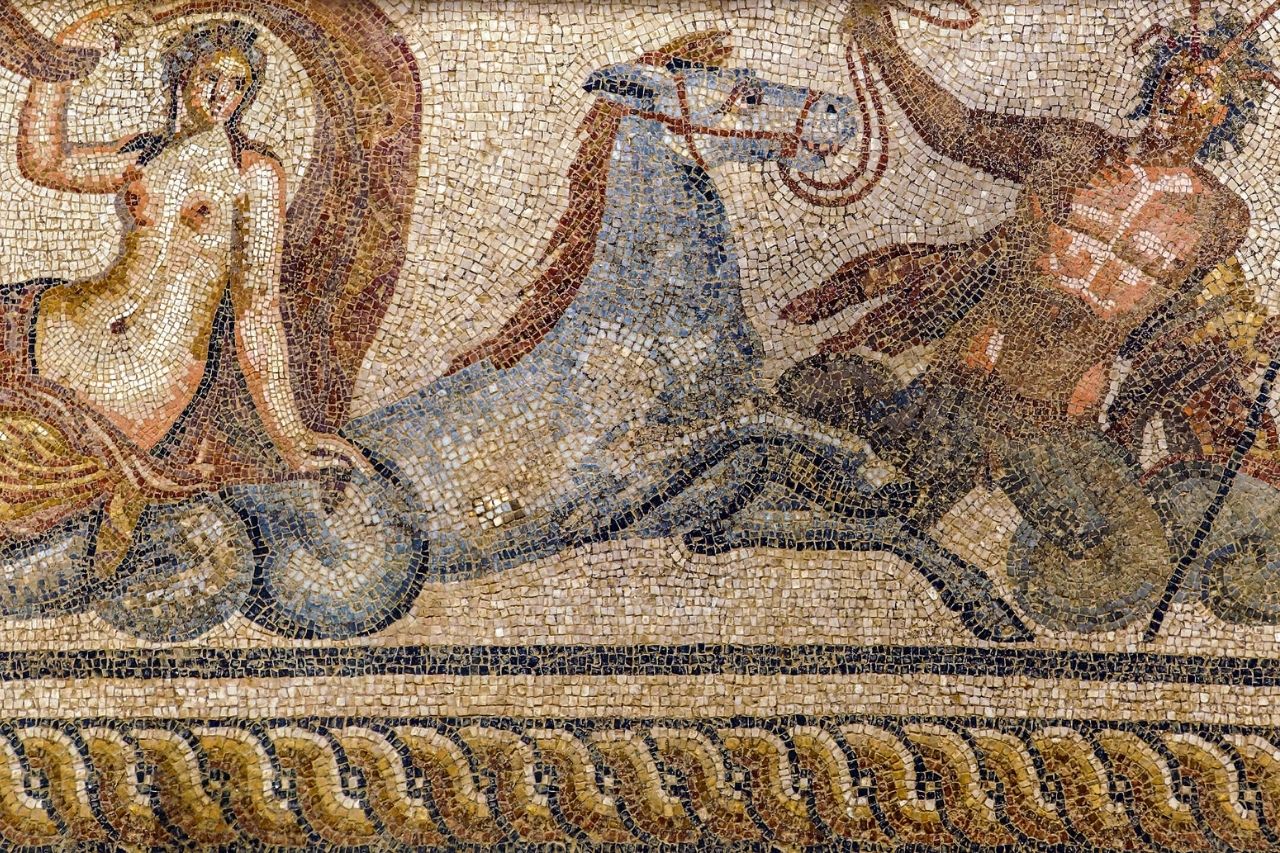 Mosaico di Poseidone che rapisce Anfitrite