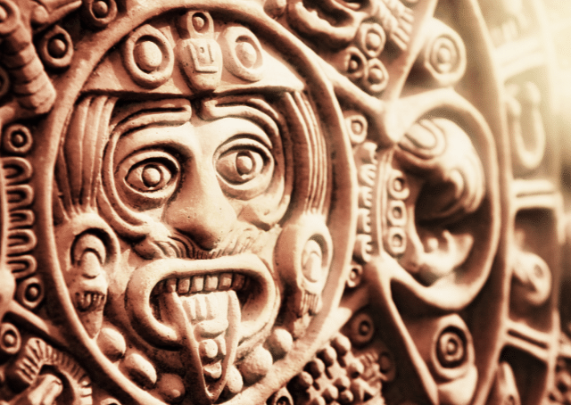 Simbolo del dio azteco del sole Tonatiuh