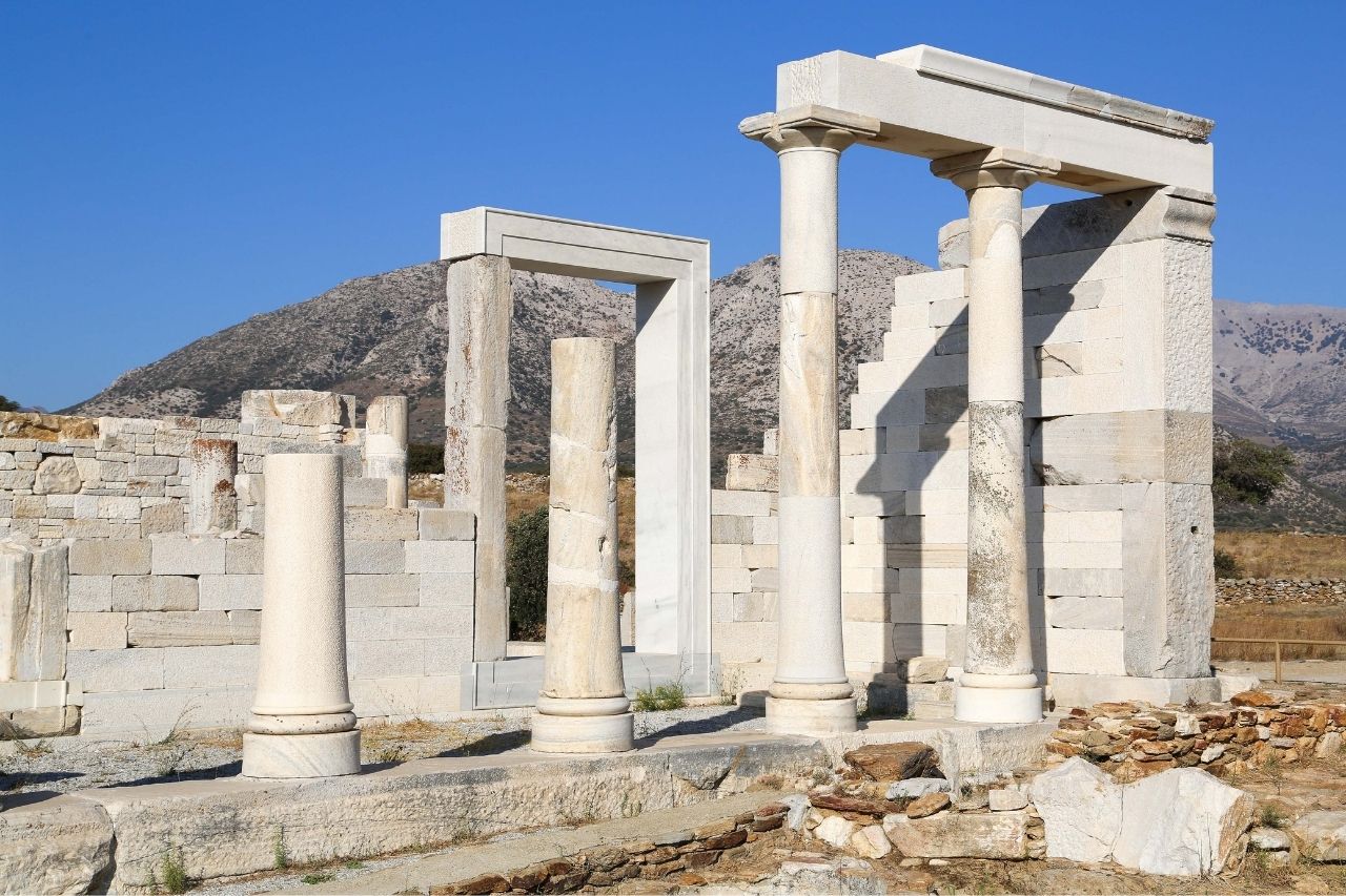 Il tempio della dea greca Demetra a Nasso