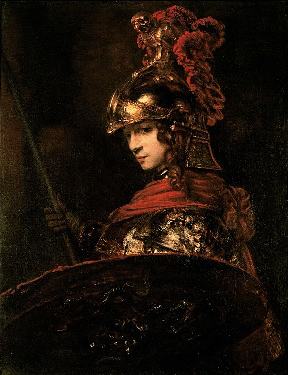 Pallade Atena o Figura armata di Rembrandt