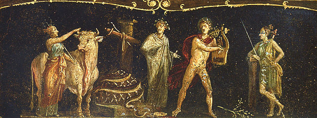 Affresco di Ifigenia dalla Casa dei Vettii a Pompei