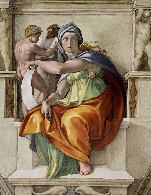 Illustrazione di Prassagora dalle Ecclesiazusae di Aristofane
