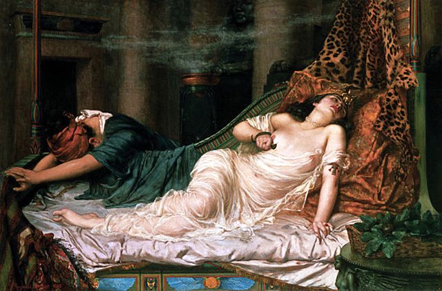 Pintura della morte de Cleopatra