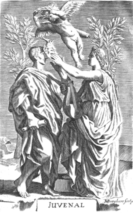 Illustrazione del ritratto di Giovenale, poeta satirico romano