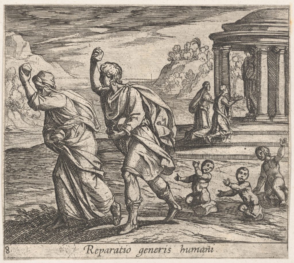 La rinascita dell’umanità dalle Metamorfosi di Ovidio