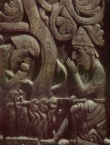 Sigurd arrostisce il cuore di Fafnir