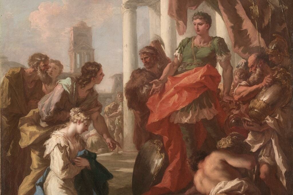 Raffigurazione di Acamante nella mitologia greca dopo la guerra di Troia