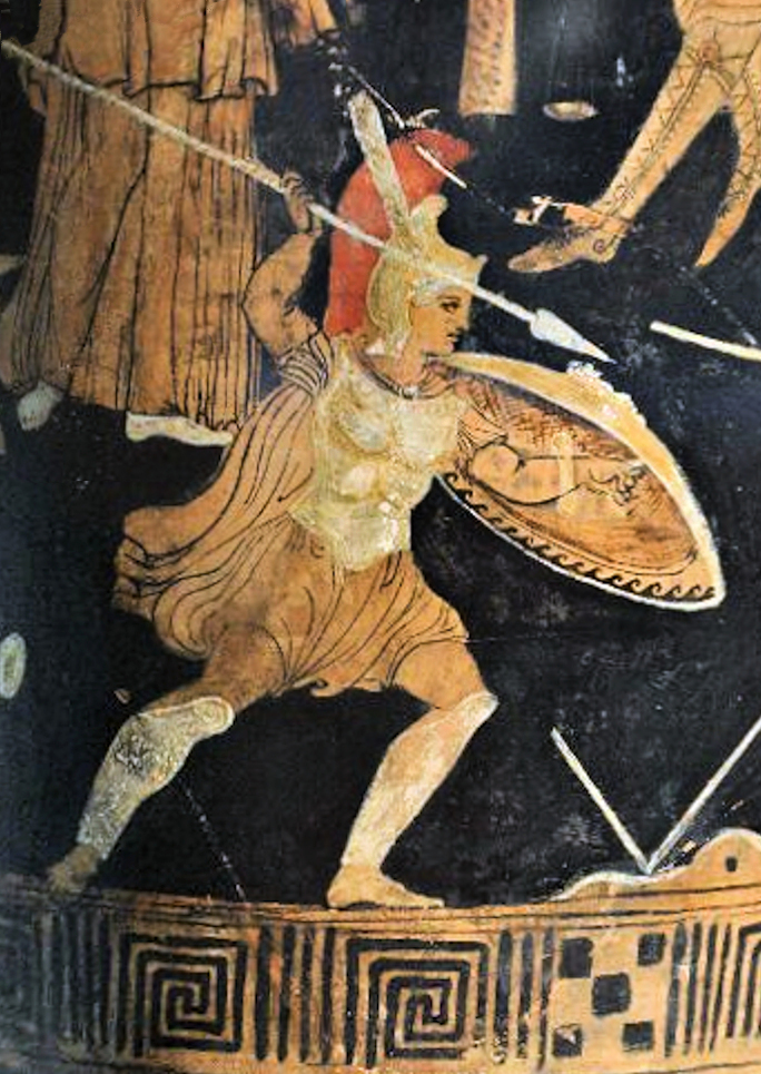 Achille che combatte