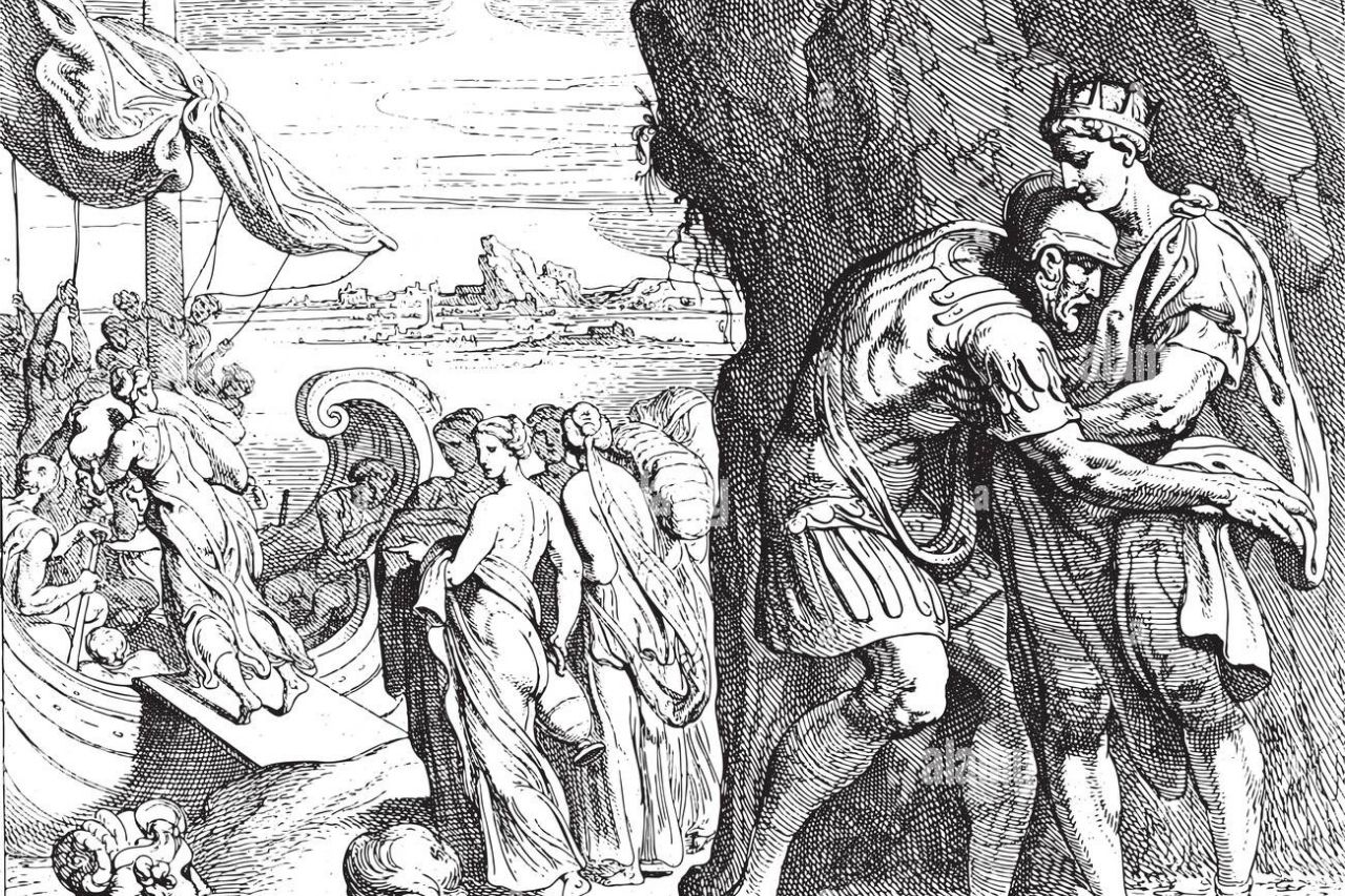 Il saluto di Ulisse ad Alcinoo