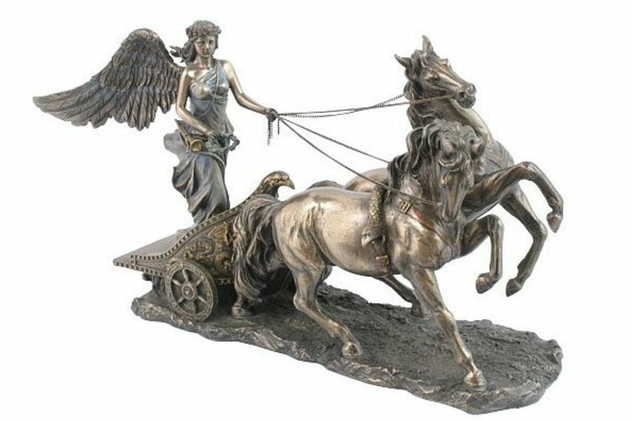 Raffigurazione di Bia dea greca dalla mitologia greca