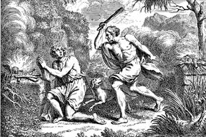 Caino che uccide Abele come allusione biblica in Beowulf