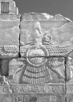 Rappresentazione scolpita di Ahura Mazda
