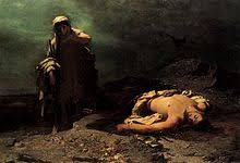 Sfidare Creonte - Antigone che seppellisce Polinice