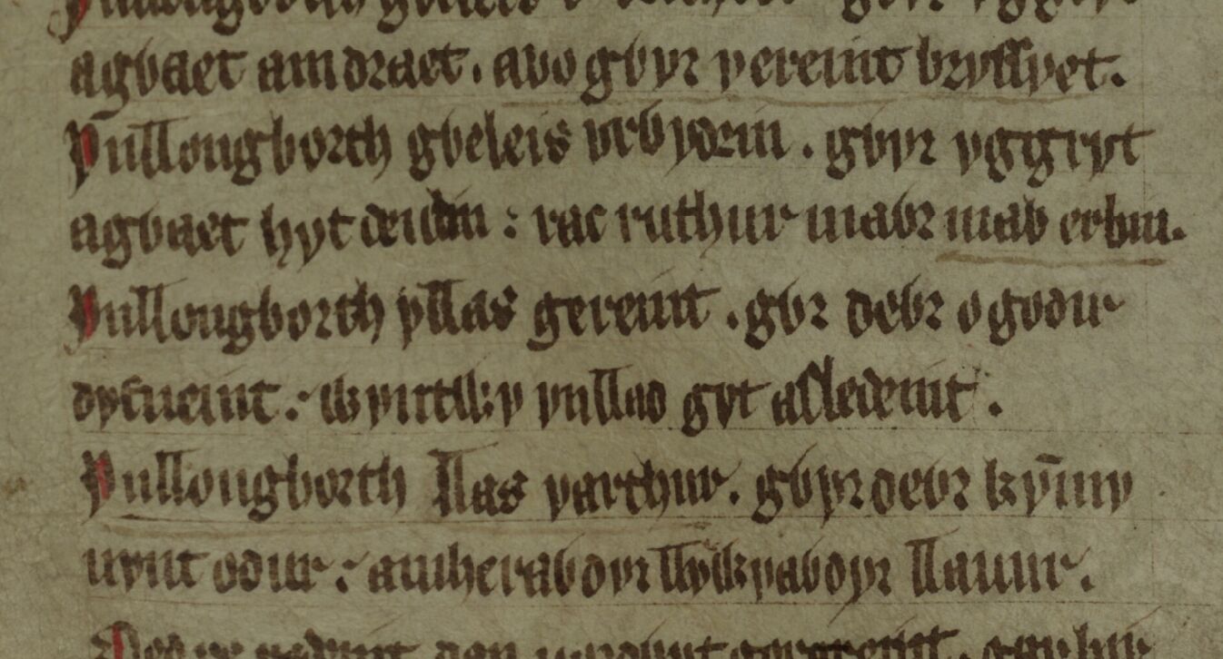 La morte di Geraint a Llongborth nel poema <i>Englynion Gereint fab Erbin</i>, la versione del Libro Rosso di Hergest di <i>Gereint fil’ Erbin</i>, folio 259v
