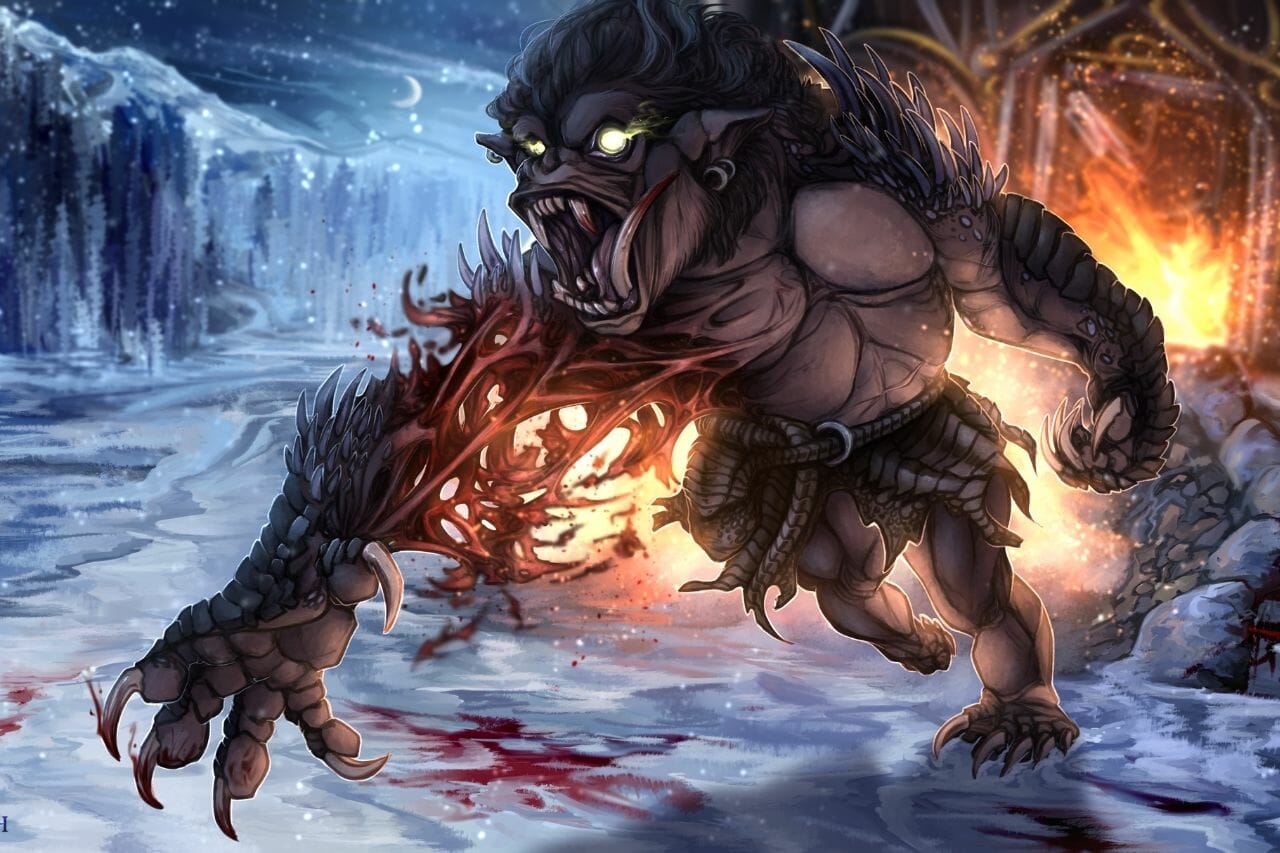 Cosa rappresenta Grendel — illustrazione del mostro di Beowulf
