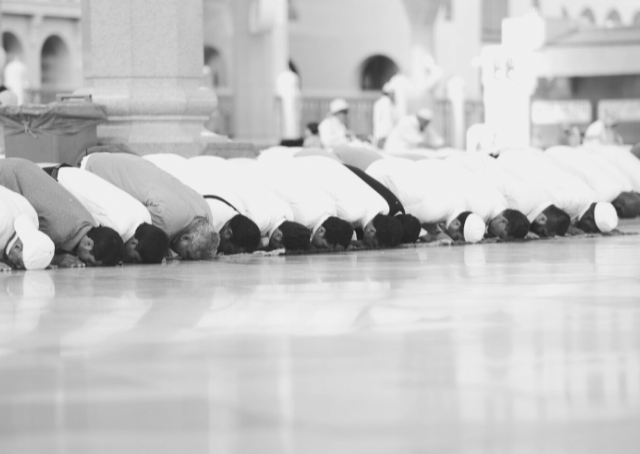 Preghiera islamica in Kuwait