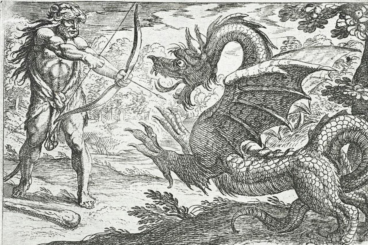 Ladon nella mitologia greca: il mito del drago esperide dalle molte teste