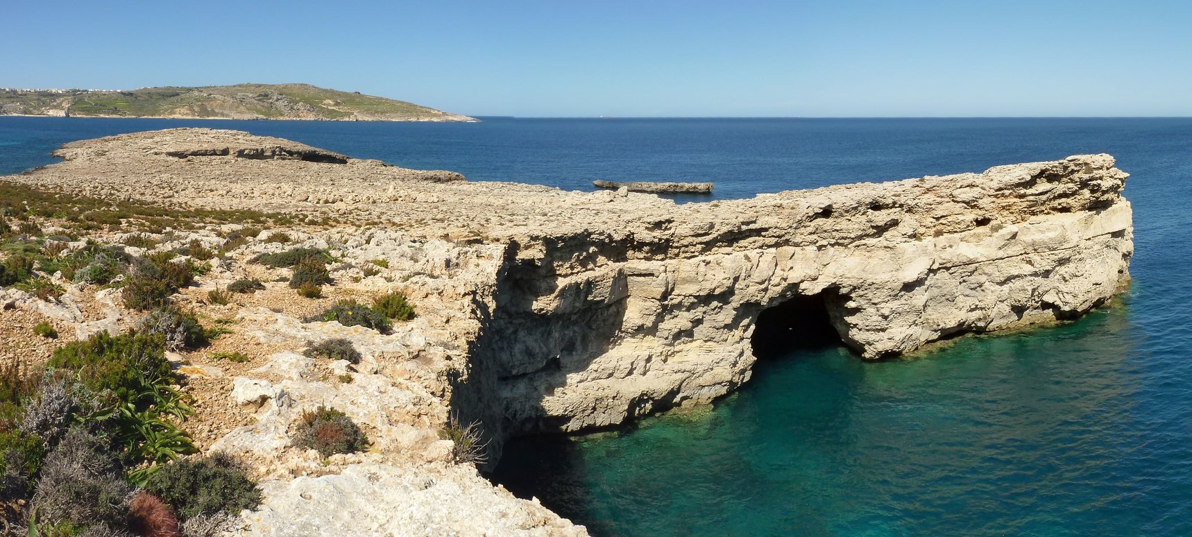 Vista dell’isola di Comino, Malta