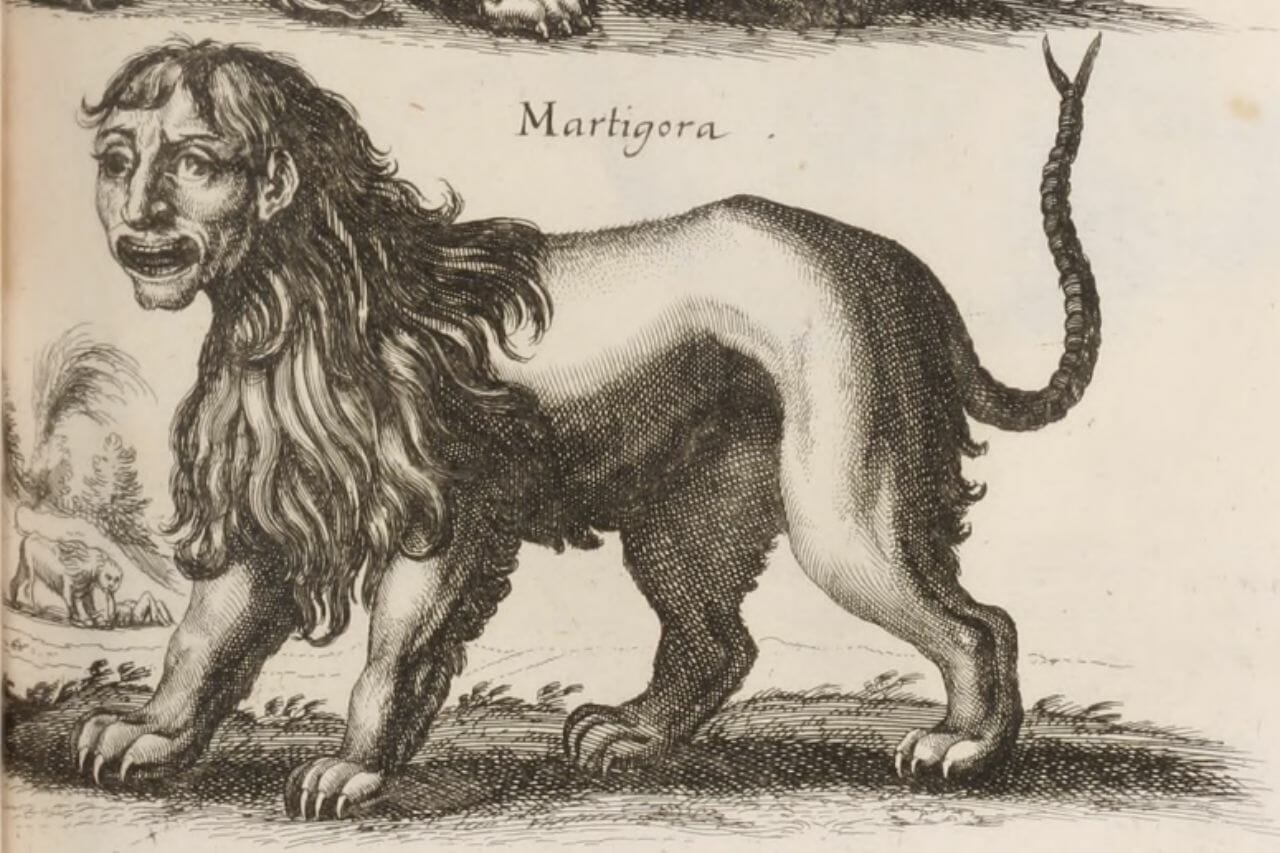 Manticora vs Chimera: le due creature ibride delle antiche mitologie