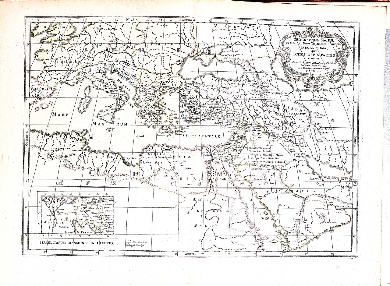 Una mappa del Mediterraneo, Nicolas Sanson, 1651