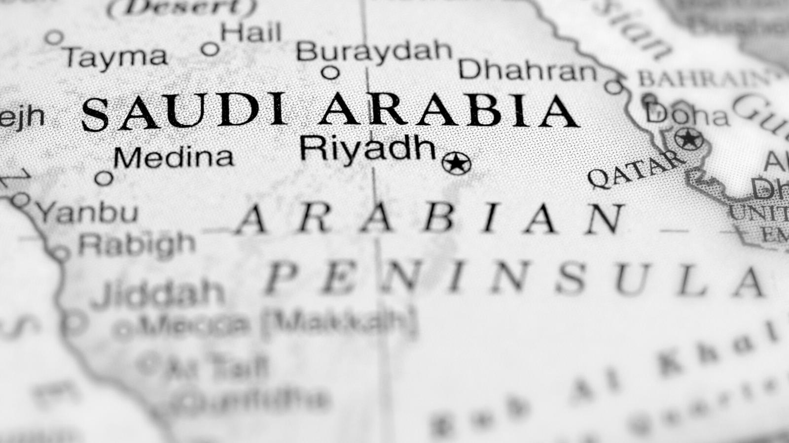 Mappa dell’Arabia Saudita
