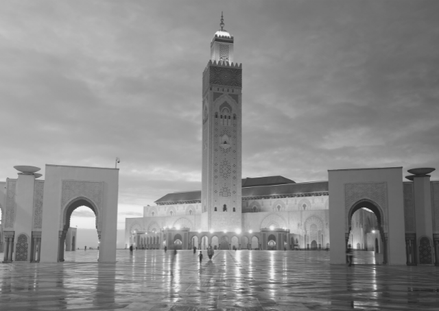 Moschea in Marocco come simbolo della religione del Marocco
