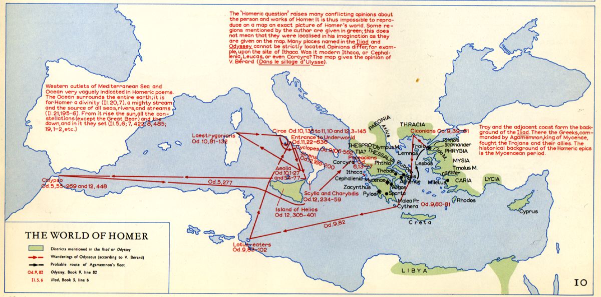 La vera rotta dell’Odissea