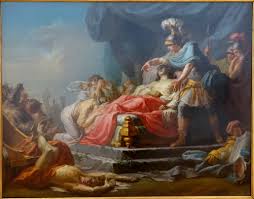 Patroclo ed Ettore in battaglia — scena dall’Iliade