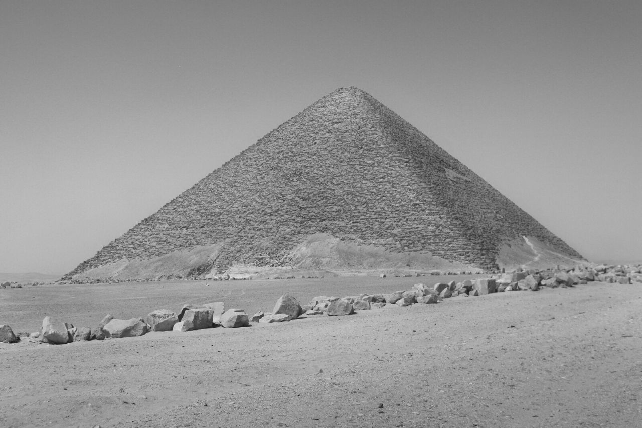 Piramide rossa del re Sneferu a Dahshur, Cairo, Egitto