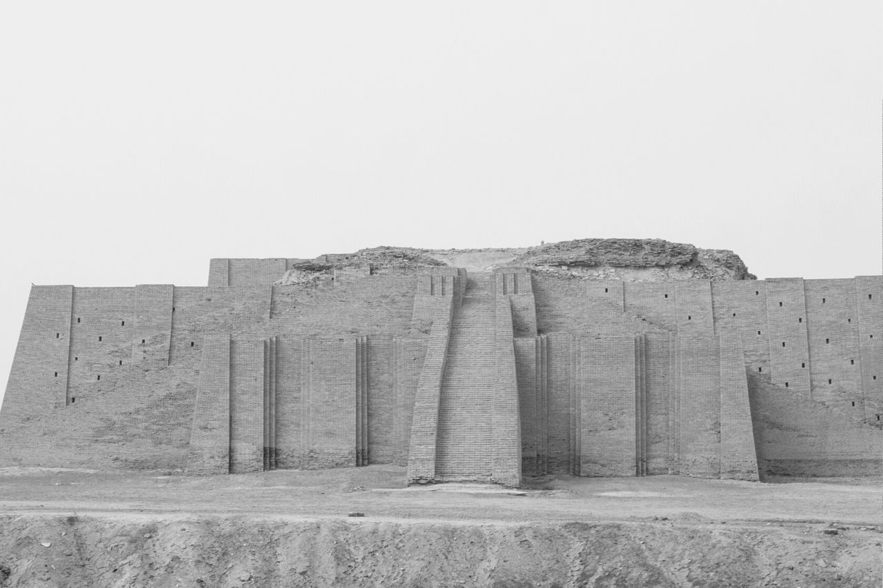 Ziggurat di Ur in panorama